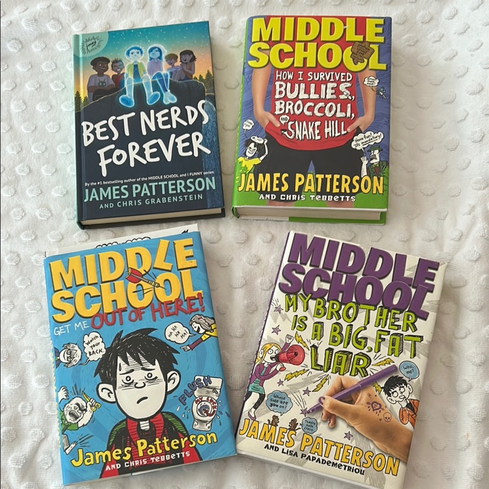 James Patterson and guests. Four favorites about middle school.